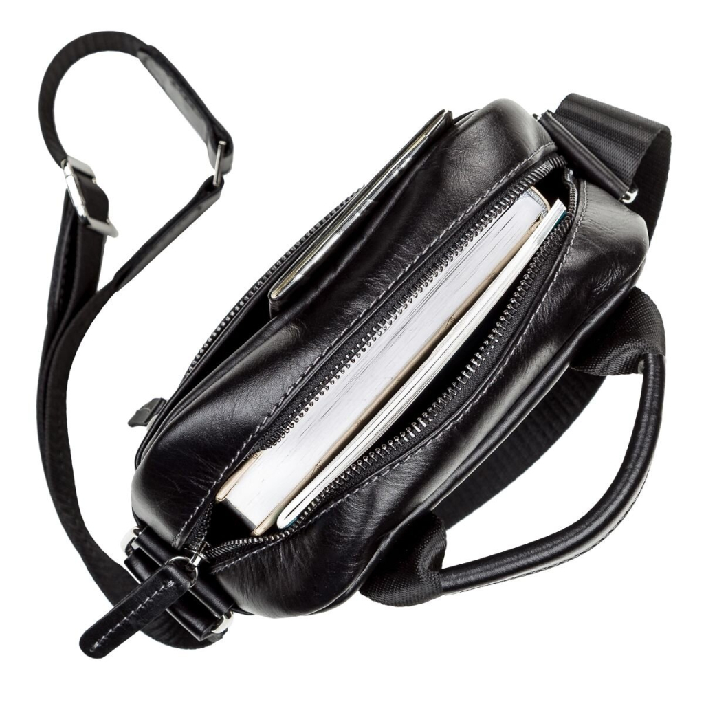 Сумка Shvigel Шкіряна Чорна (11088) - зображення 6