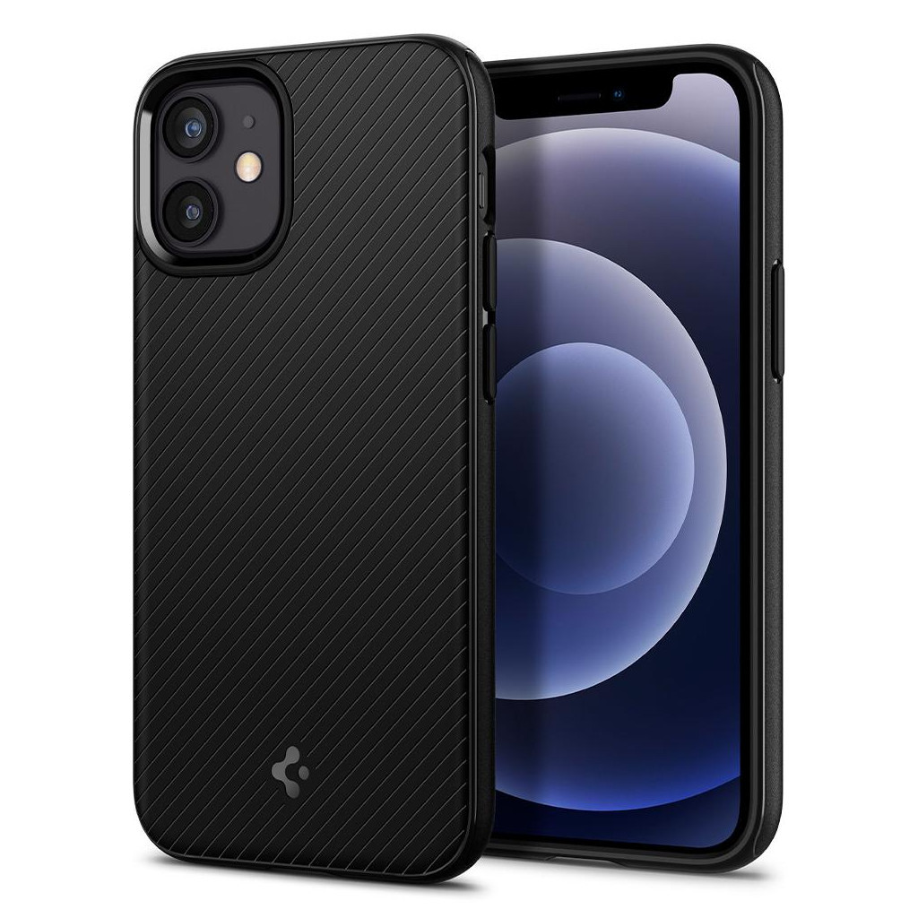 Чохол до мобільного телефона Spigen Apple iPhone 12 Mini Mag Armor, Black (ACS01866) - зображення 2