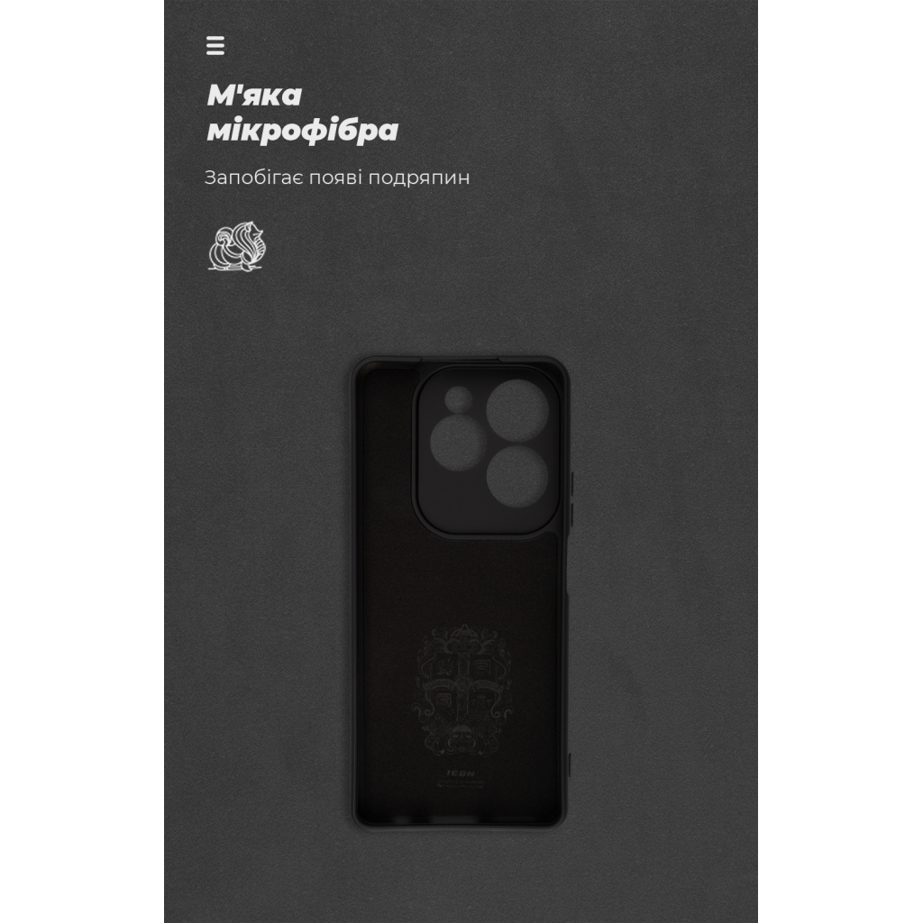 Чохол до мобільного телефона Armorstandart ICON Infinix Hot 40 Camera cover Black (ARM79055) - зображення 4