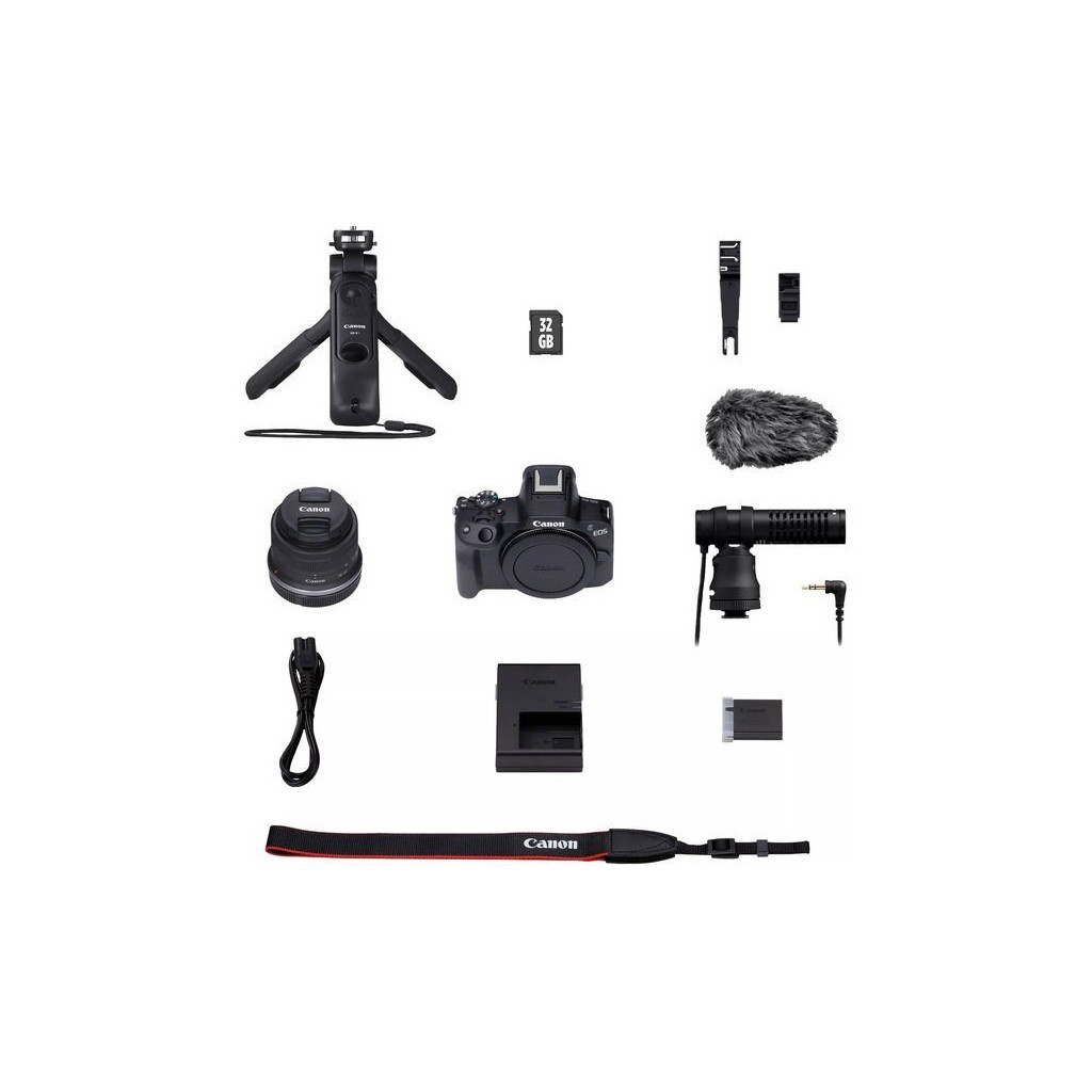 Цифровий фотоапарат Canon EOS R50 + RF-S 18-45 IS STM Black Creator Kit (5811C036) - зображення 12