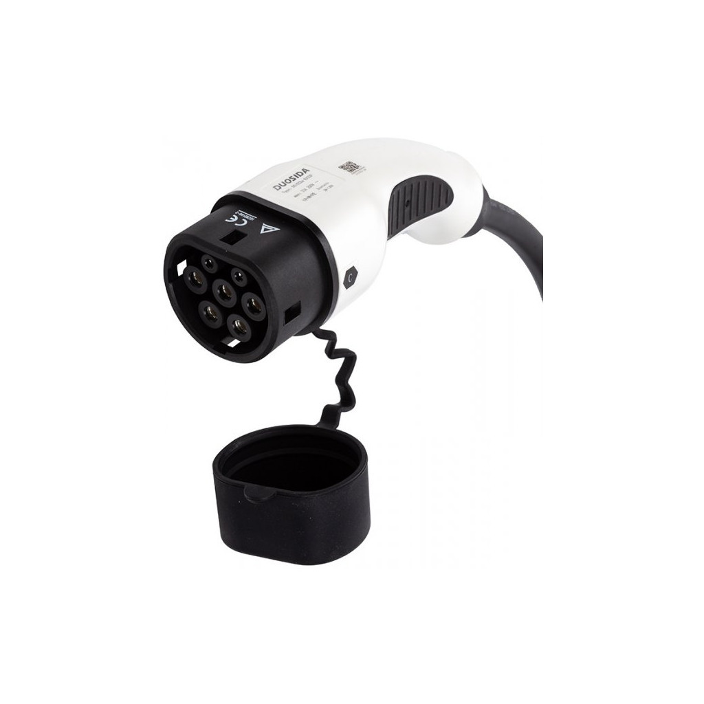 Зарядний кабель для електромобіля Duosida Type 2 - Type 2, 32A, 7.2kW, 1-фазный, 5м (EV200146) - зображення 3