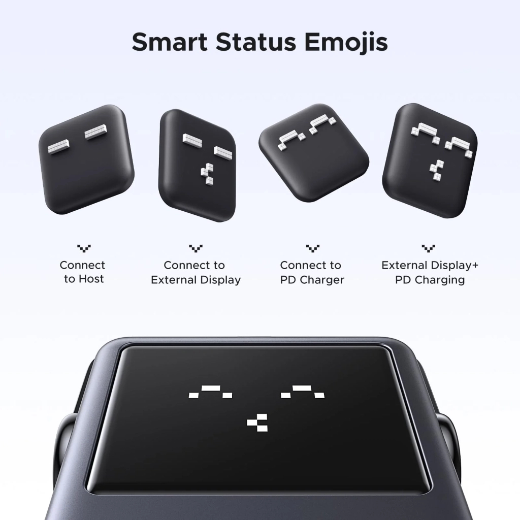 Концентратор Ugreen USB-C to HDMI + 2xUSB 3.2 + 2xUSB-C 3.2 + PD CM888 gray (35998) - зображення 8