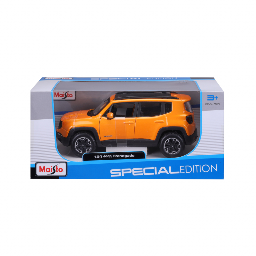 Машина Maisto Jeep Renegade помаранчевий металік 124 (31282 orange) - зображення 5