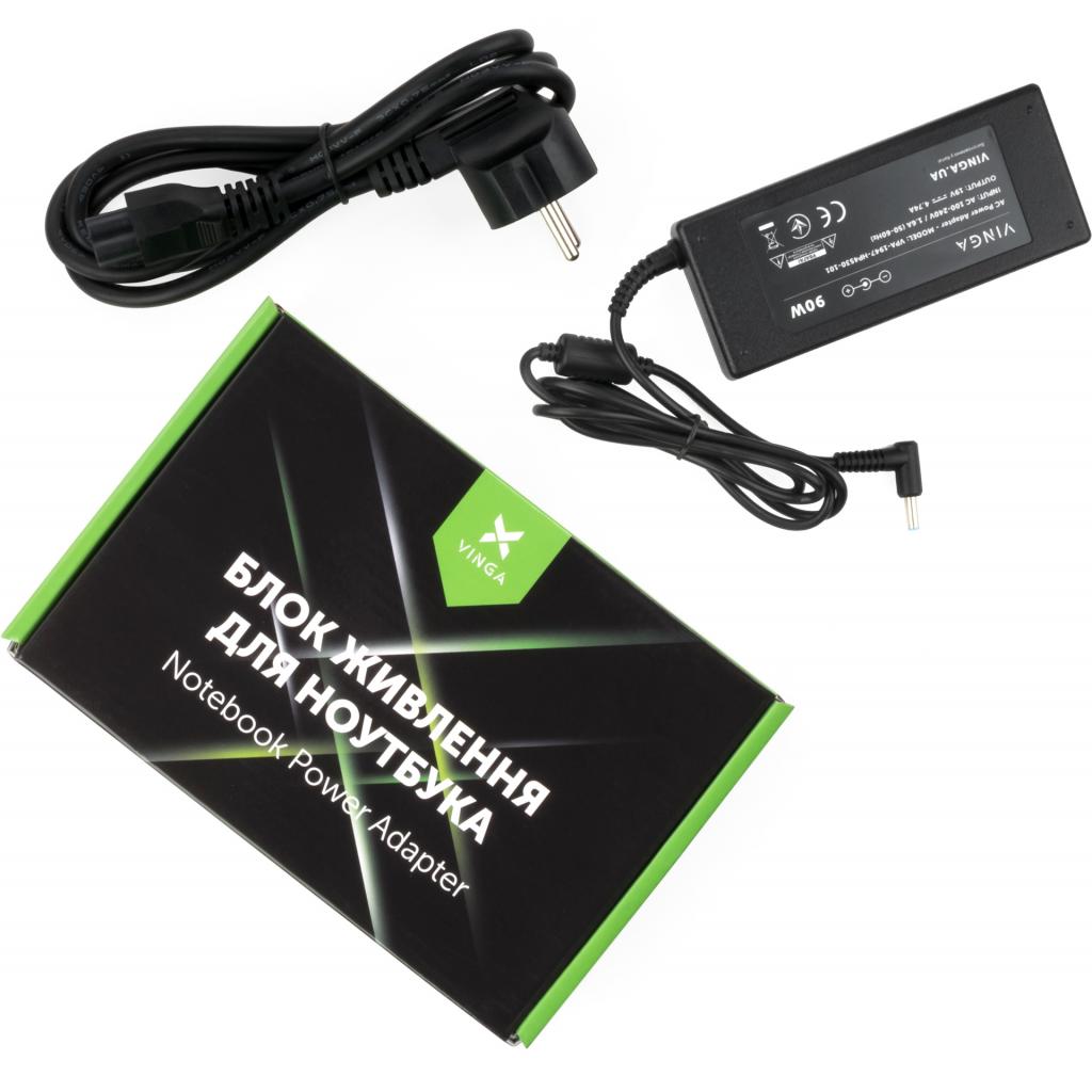 Блок живлення до ноутбуку Vinga HP 90W 19V 4.74A 4.5*3.0 (VPA-1947-HP4530-101) - зображення 1