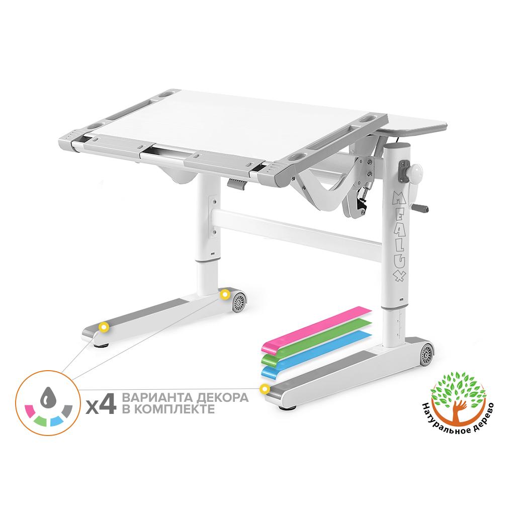 Парта Mealux Ergowood L Multicolor W (BD-810 W/MC) - зображення 1