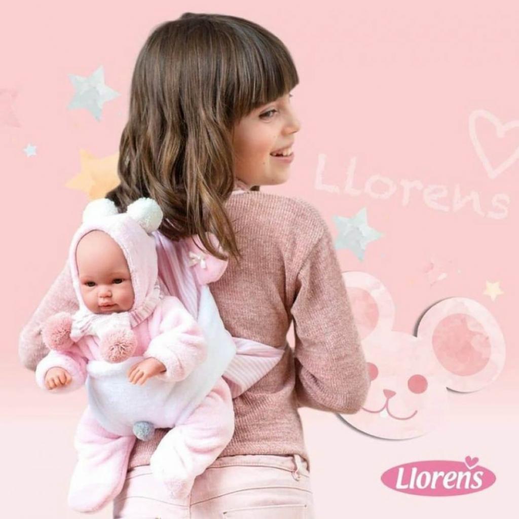Пупс Llorens Baby con mochila saquito, 36 см (63634) - зображення 6