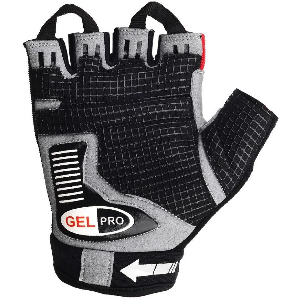 Велорукавиці PowerPlay 5019 Black/Red L (5019D_L_Red) - зображення 3