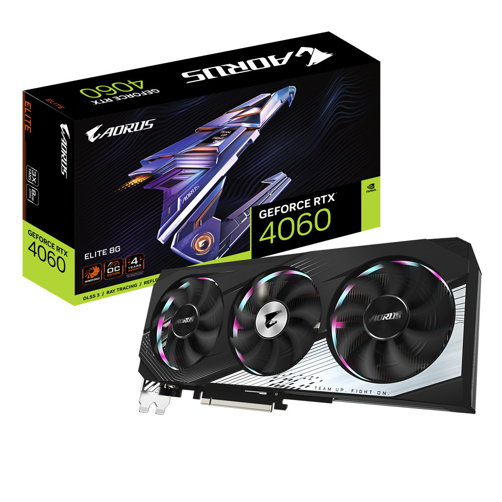 Відеокарта GIGABYTE GeForce RTX4060 8Gb AORUS ELITE (GV-N4060AORUS E-8GD) - зображення 9