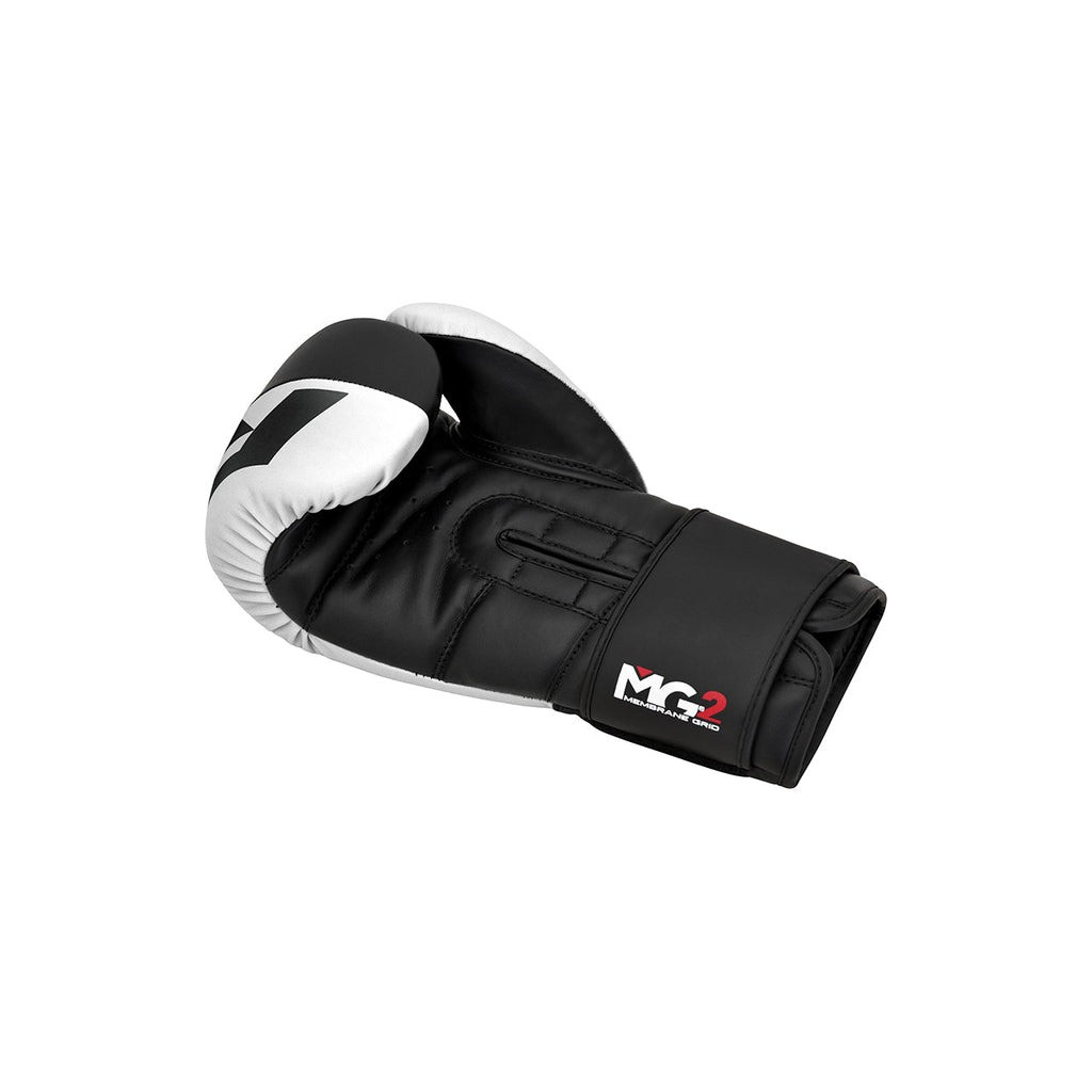 Боксерські рукавички RDX F4 Boxing Sparring Gloves Hook & Loop White/Black 12 унцій (BGR-F4B-12OZ) - зображення 4