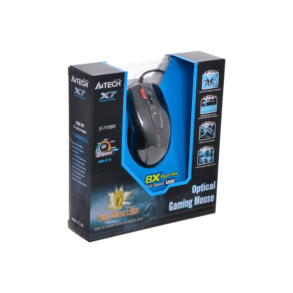 Мишка A4Tech X-710BK black (4711421757874) - зображення 5