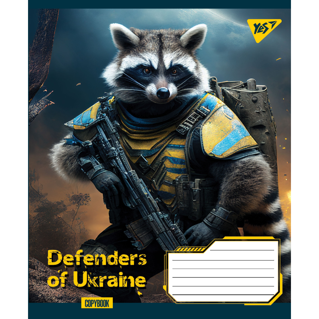 Зошит Yes А5 Defenders of Ukraine 96 аркушів, лінія (766505) - зображення 4