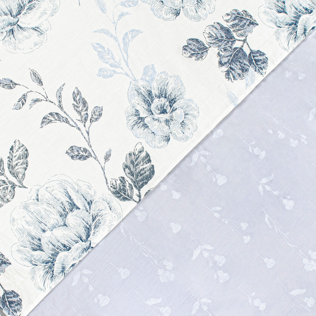 Постільна білизна Home Line Квітковий блюз Сатин Твіл євро (182995) - зображення 3