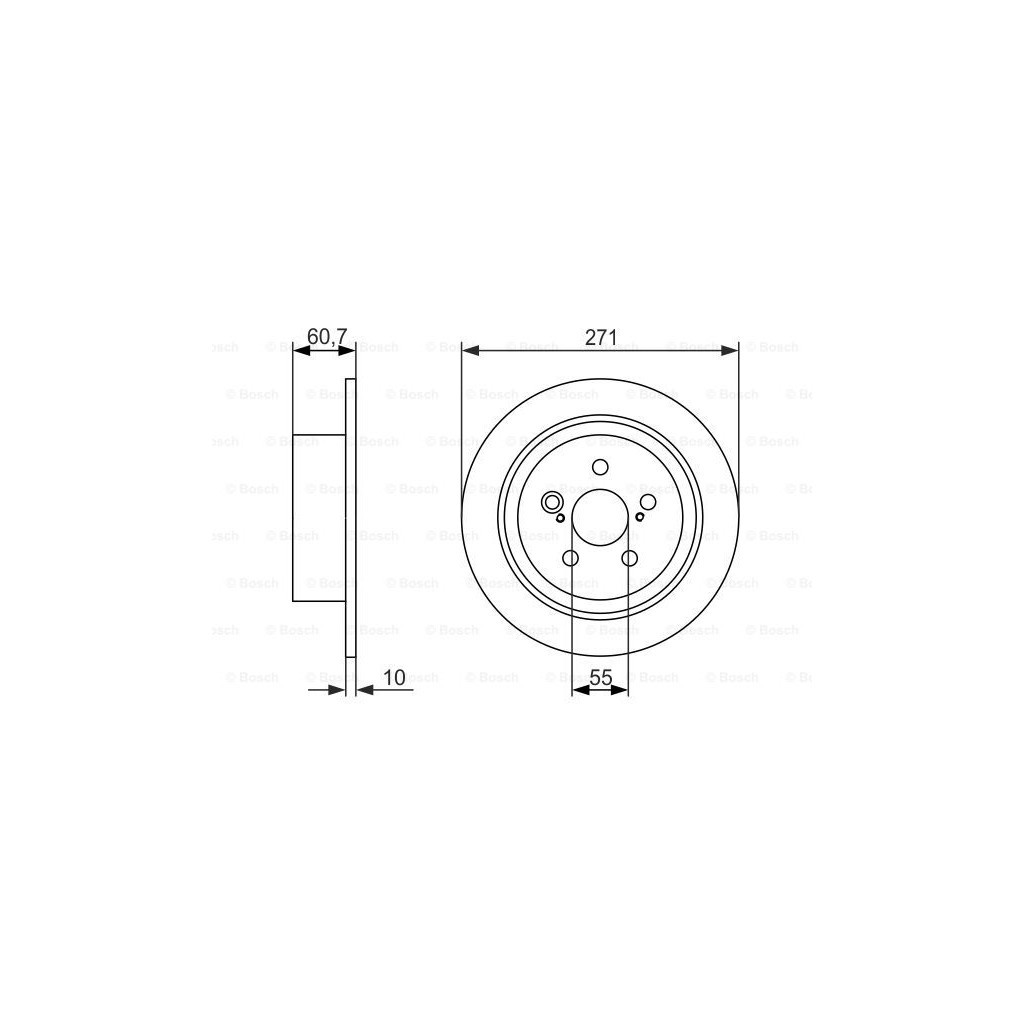 Гальмівний диск Bosch 0 986 479 613 - зображення 1