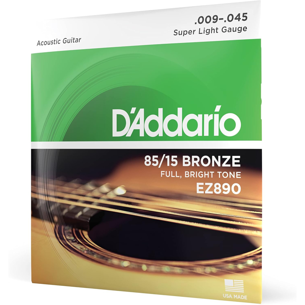 Струни для гітари D'Addario 85/15 Bronze Super Light (09-45) (EZ890) - зображення 1