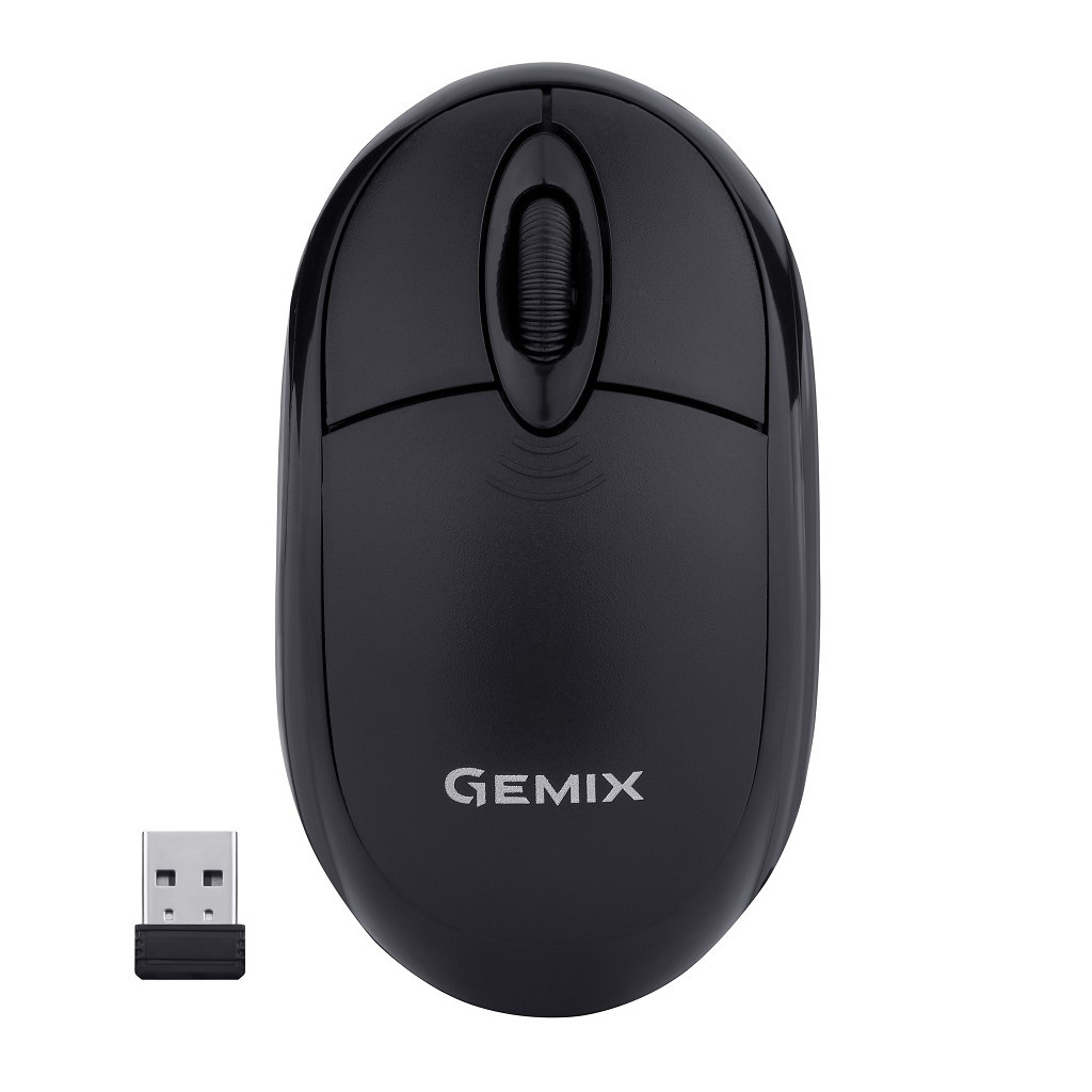 Мишка Gemix GM185 Wireless Black (GM185Bk) - зображення 1