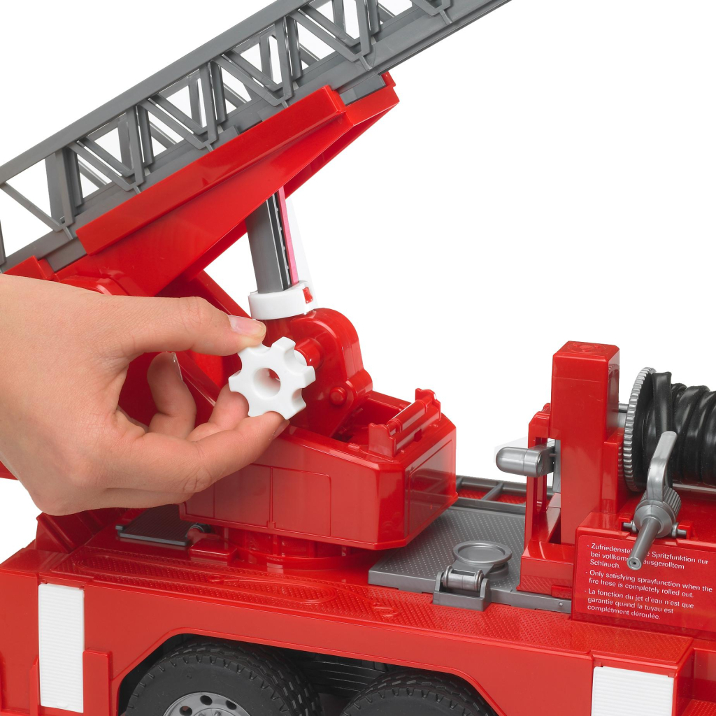 Спецтехніка Bruder Пожежна вантажівка зі сходами М1:16 (02771) - зображення 4