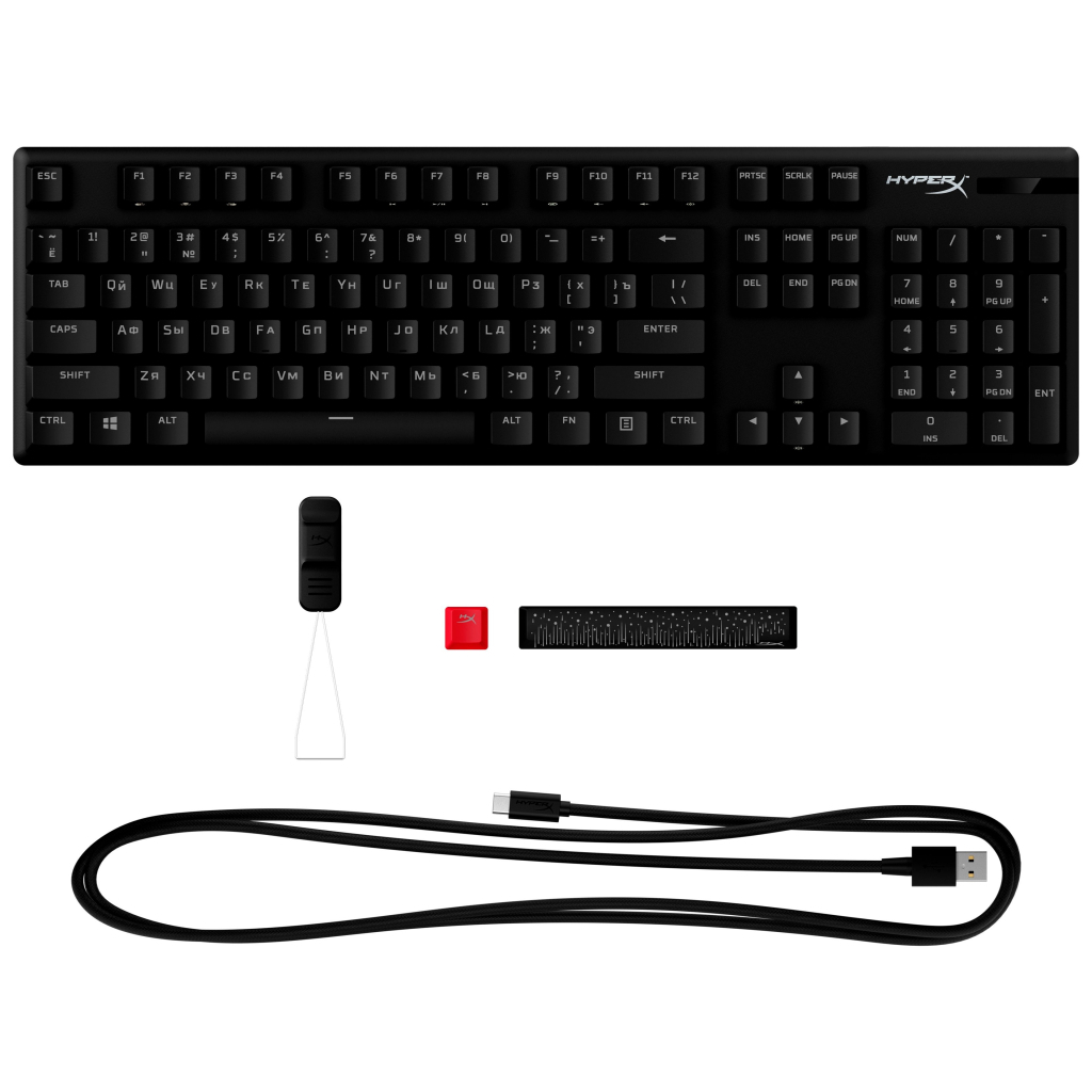 Клавіатура HyperX Alloy Origins PBT HX Red (639N3AA) - зображення 7