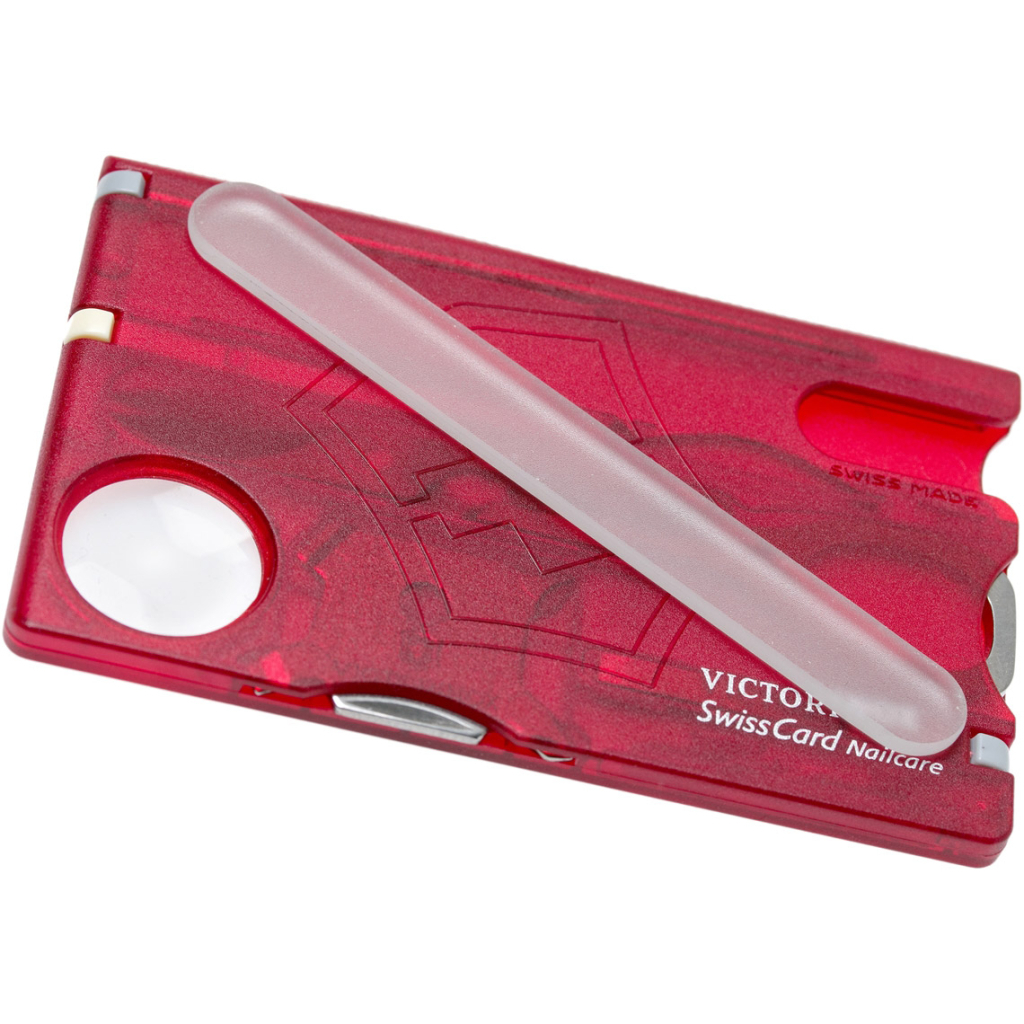 Мультитул Victorinox SwissCard NailCare Transparent Red (0.7240.T) - зображення 3