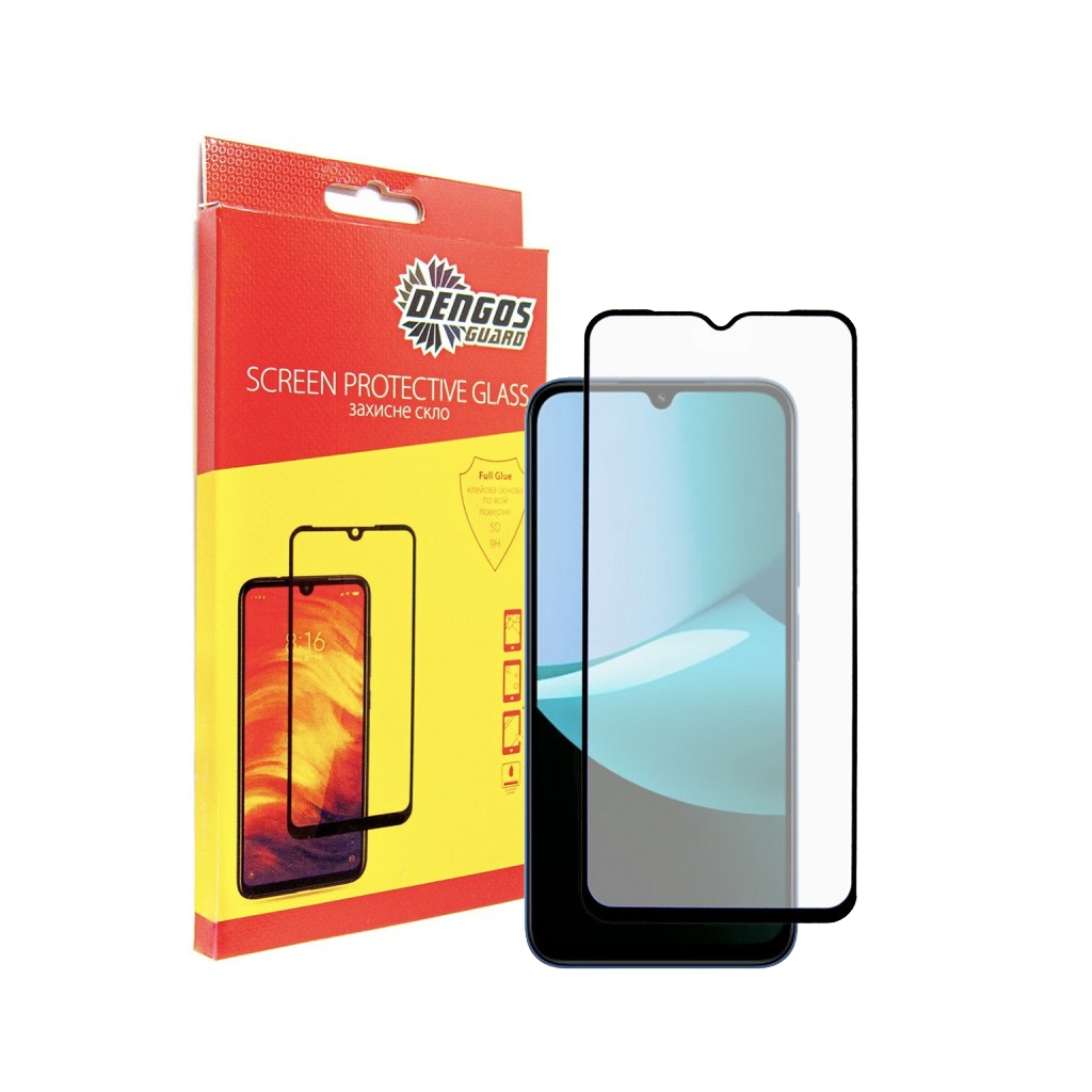 Скло захисне Dengos Full Glue Xiaomi Redmi 15C Black (TGFG-414) - изображение 1