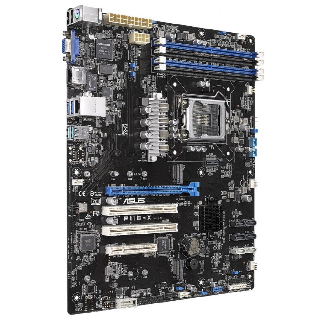 Серверна материнська плата ASUS P11C-X s1151 C242, 4xDDR4, M.2 USB 3.1 ATX (P11C-X) - зображення 3