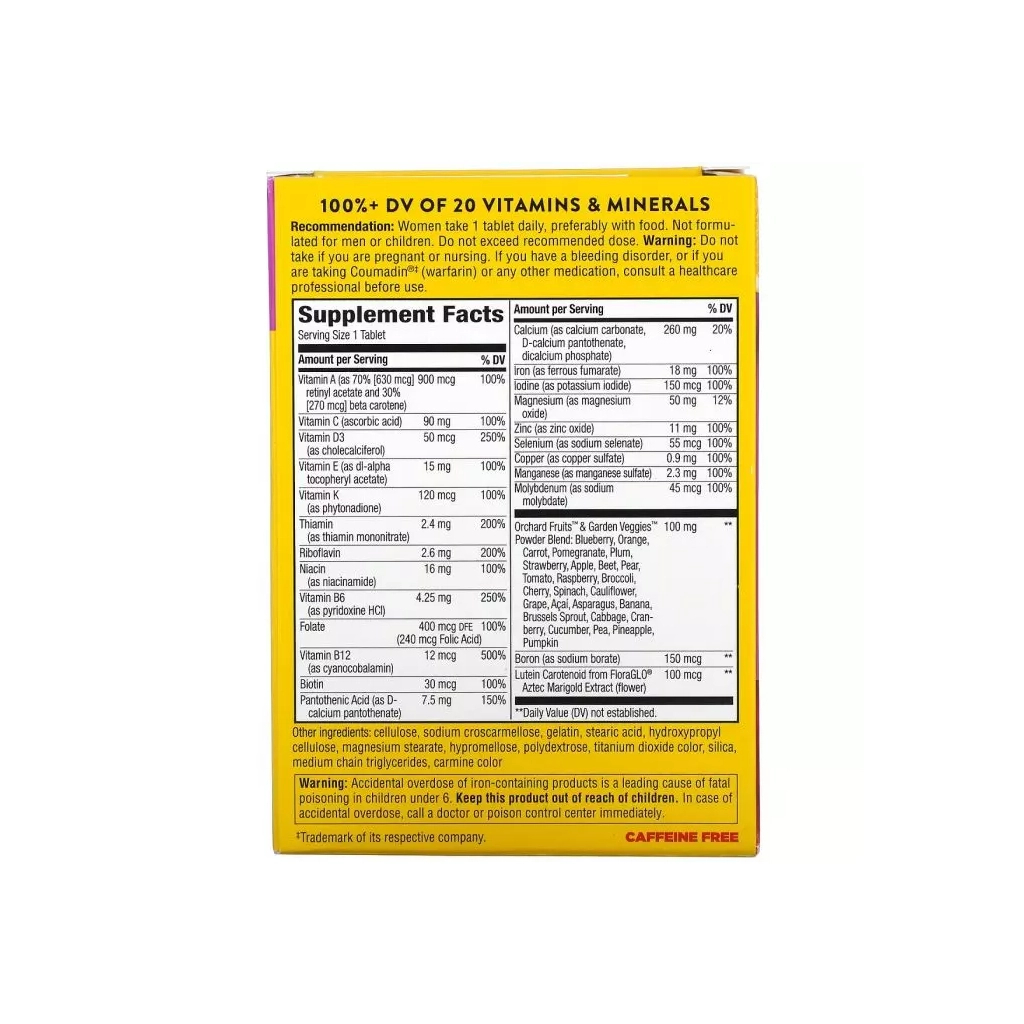 Мультивітамін Nature's Way Мультивітамінний комплекс Для Жінок Alive! Women's Energy Complet (NWY-13663) - зображення 2