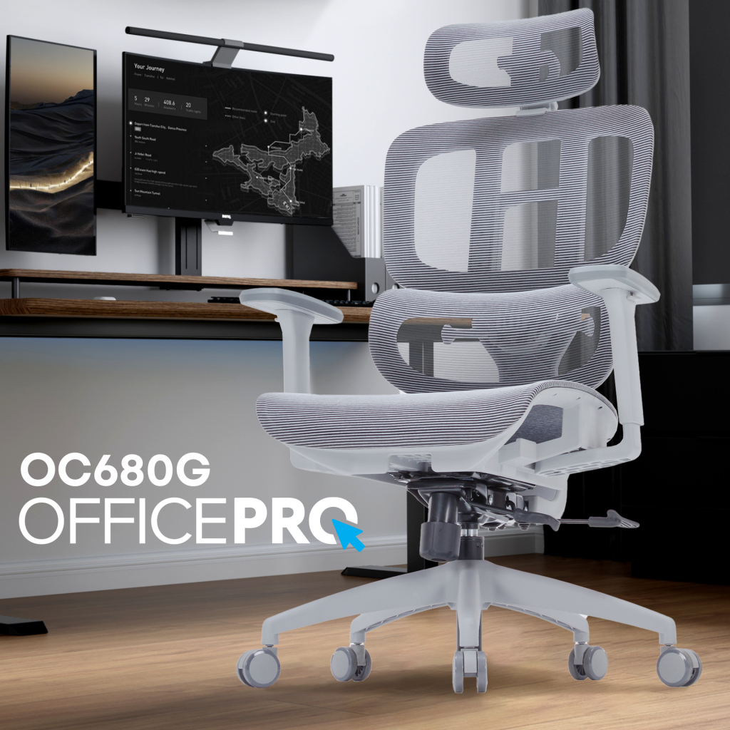Офісне крісло OfficePro Skyline OC680G Gray (OC680G) - picture 7