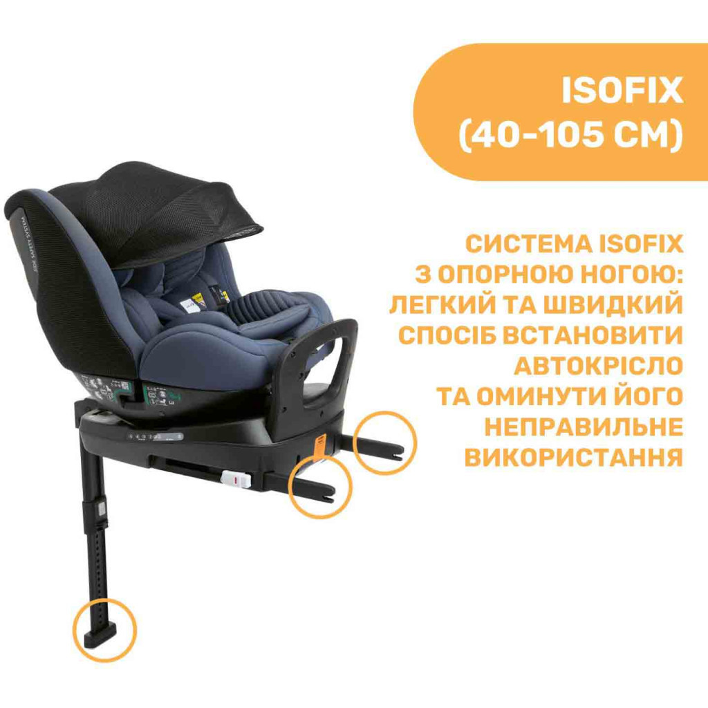 Автокрісло Chicco Seat3Fit i-Size Air Синій (79879.87) - зображення 3