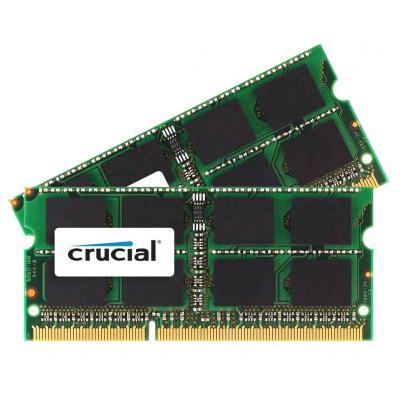 Модуль пам'яті для ноутбука SoDIMM DDR3 16GB (2x8GB) 1600 MHz Micron (CT2K8G3S160BM) - изображение 1