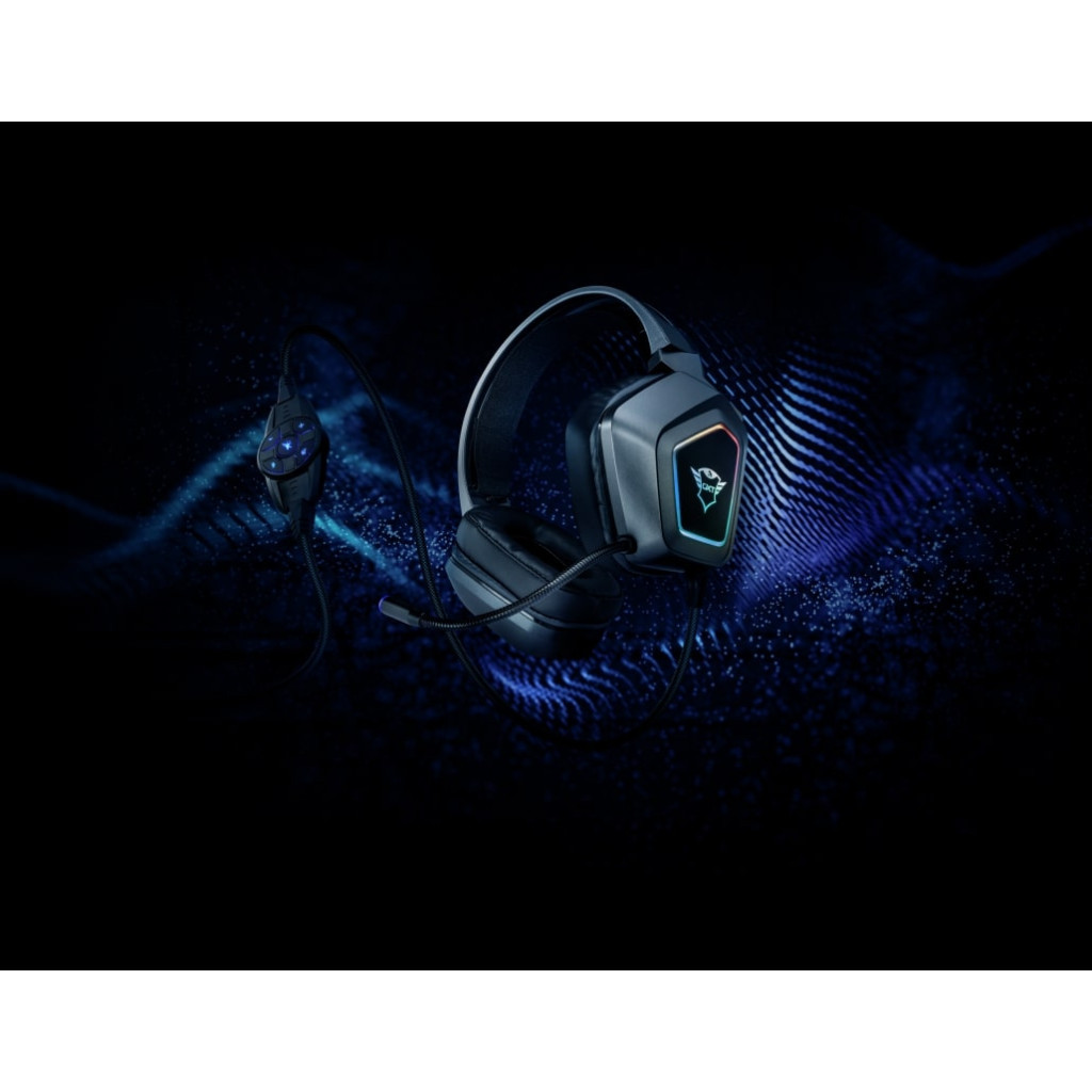 Навушники Trust GXT 450 Blizz RGB 7.1 Surround Gaming Headset RGB BLACK (23191) - зображення 10