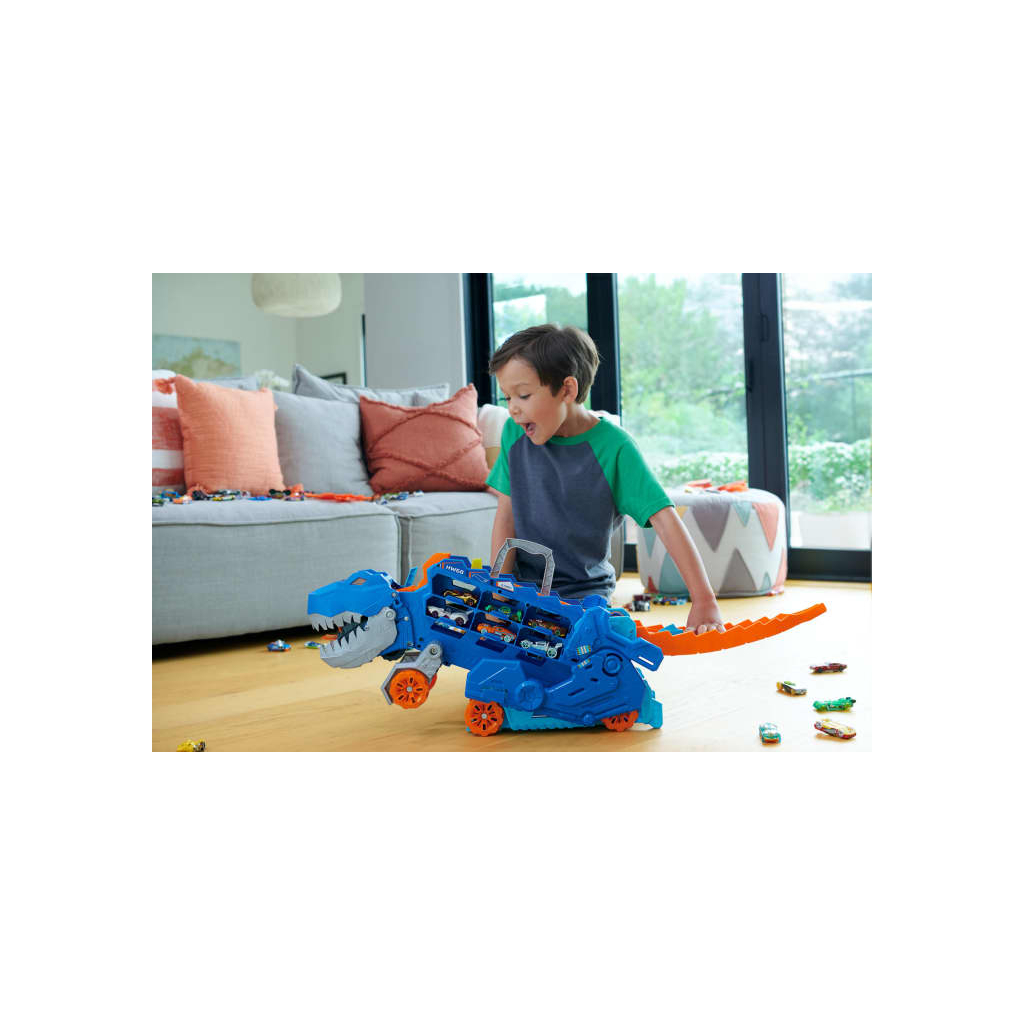 Автотрек Hot Wheels Мега-транспортер Неймовірний Ті-Рекс (HNG50) - зображення 6