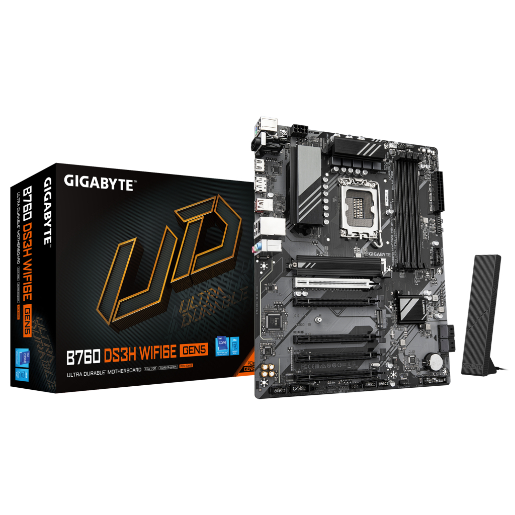 Материнська плата GIGABYTE B760 DS3H WF6E GEN5 - зображення 4