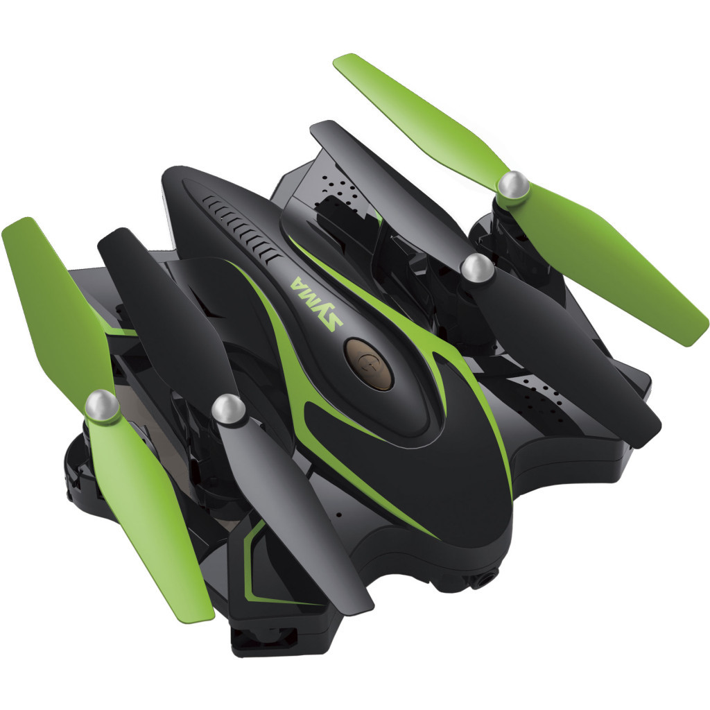 Радіокерована іграшка Syma Квадрокоптер з 2,4 Ггц керуванням та FPV-камерою 35,5 cм (X56WP_зелений) - зображення 4