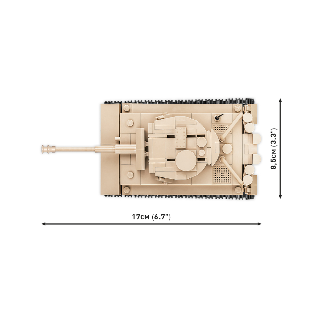 Конструктор Cobi Друга Світова Війна Танк Тигр 131, 340 деталей (COBI-2710) - зображення 4