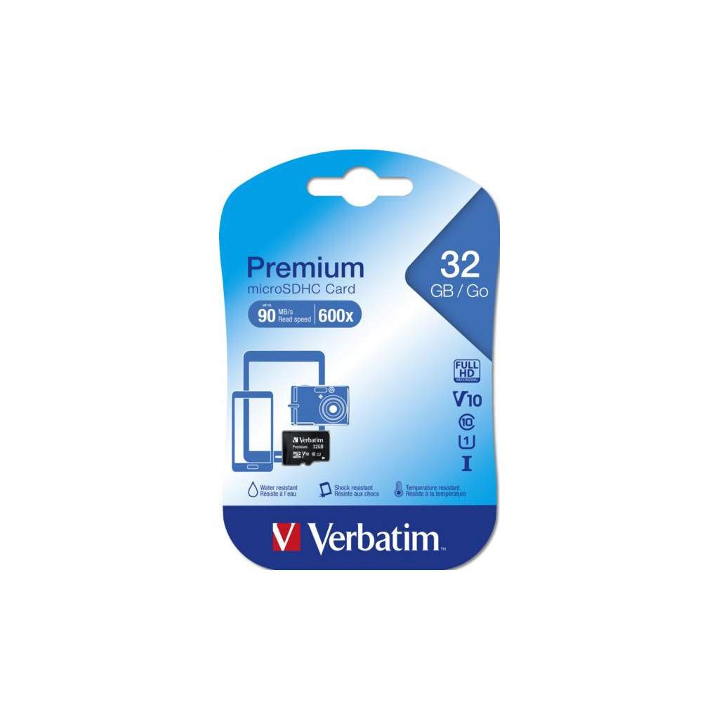 Карта пам'яті Verbatim 32GB microSDHC Class 10 (44083) - зображення 2