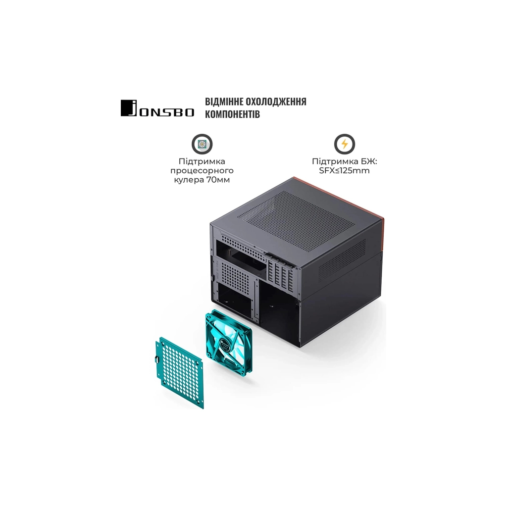 Корпус JONSBO N4 Black - зображення 10
