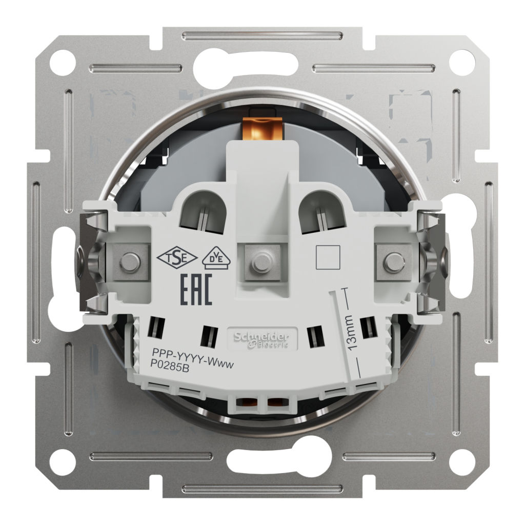 Розетка Schneider Electric ASFORA з кришкою, сталь (EPH3100162) - изображение 8
