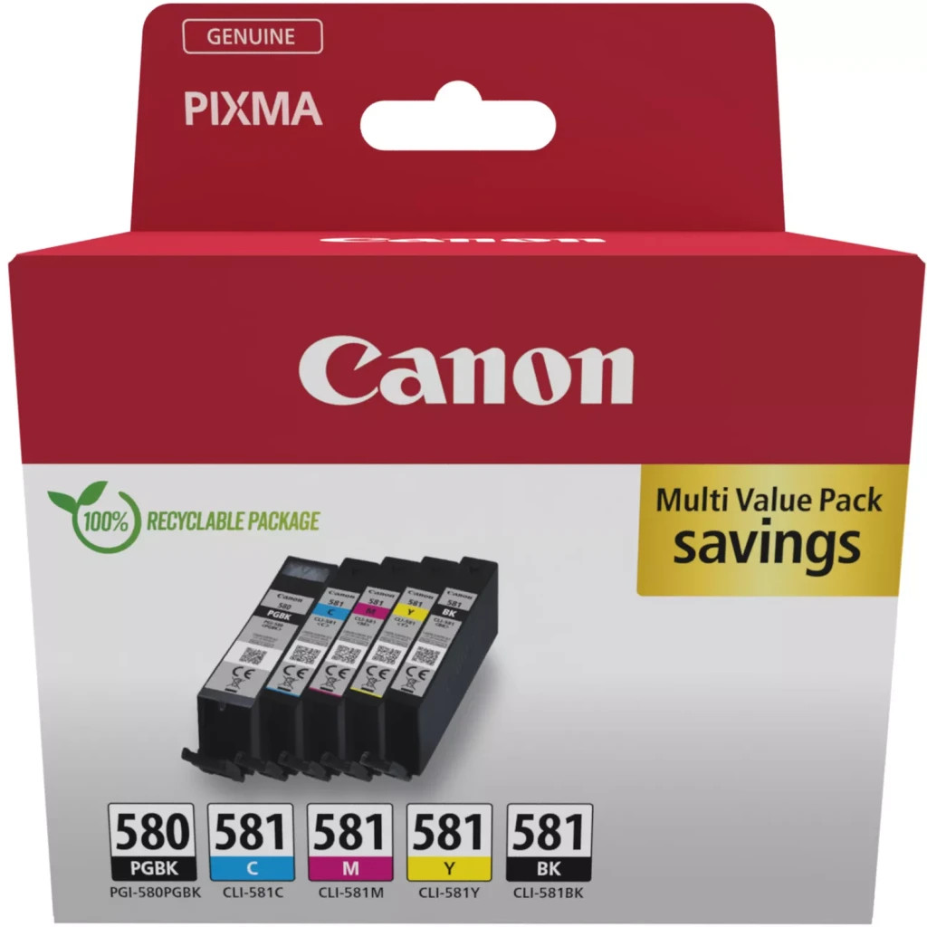 Картридж Canon PGI-580/CLI-581 BK,PBK,C,M,Y Multipack (2078C007) - изображение 2