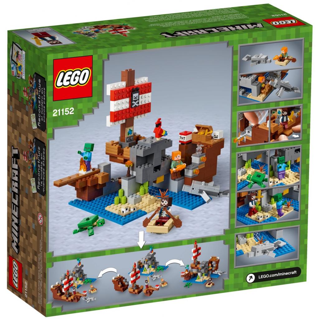 Конструктор LEGO MINECRAFT Пригоди на піратському кораблі 386 деталей (21152) - зображення 5