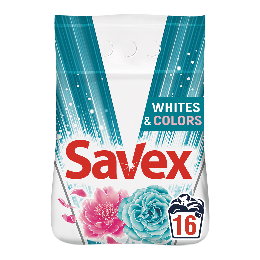 Пральний порошок Savex Whites & Colors 2.4 кг (3800024013065) - зображення 1