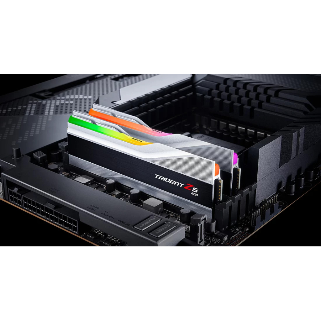 Модуль пам'яті для комп'ютера DDR5 64GB (2x32GB) 6000 Trident Z5 RGB Silver G.Skill (F5-6000J3238G32GX2-TZ5RS) - зображення 7