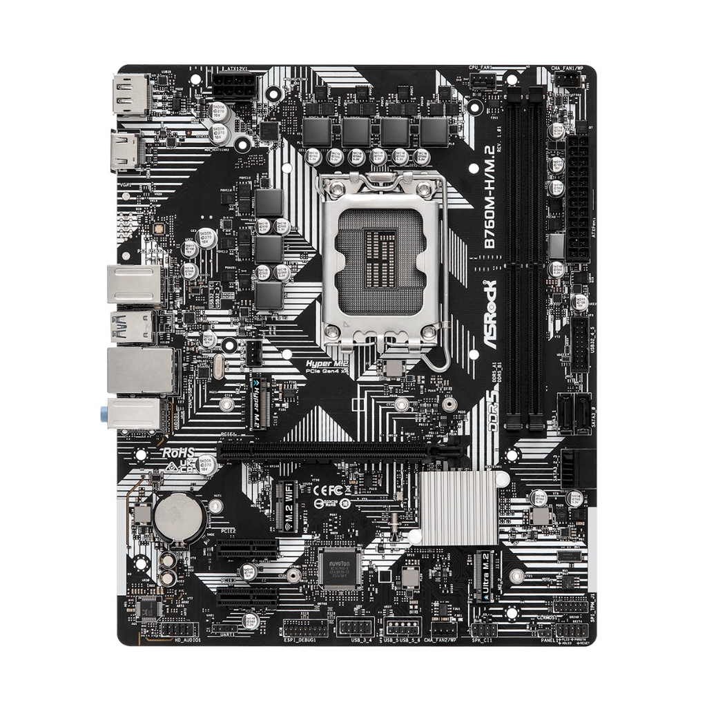Материнська плата ASRock B760M-H/M.2 - зображення 2