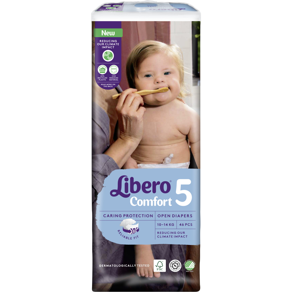 Підгузки Libero Comfort Розмір 5 (10-14 кг) 46 шт (7322541756936) - зображення 2