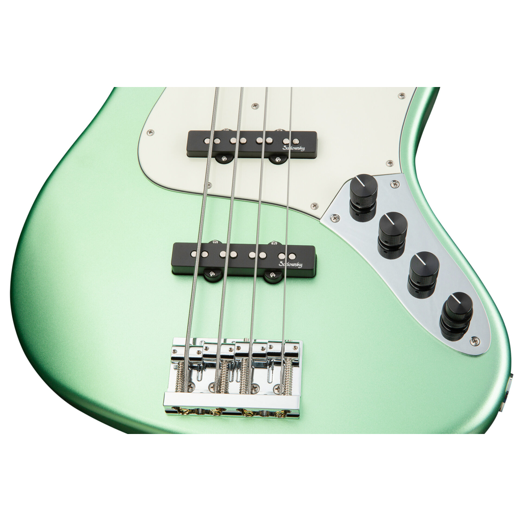 Бас-гітара Sadowsky MetroLine 21-Fret Vintage J/J Bass Alder 4-String - Solid Sage Green Metallic Satin (SML21VJ4 K4 ALD FR) - зображення 4