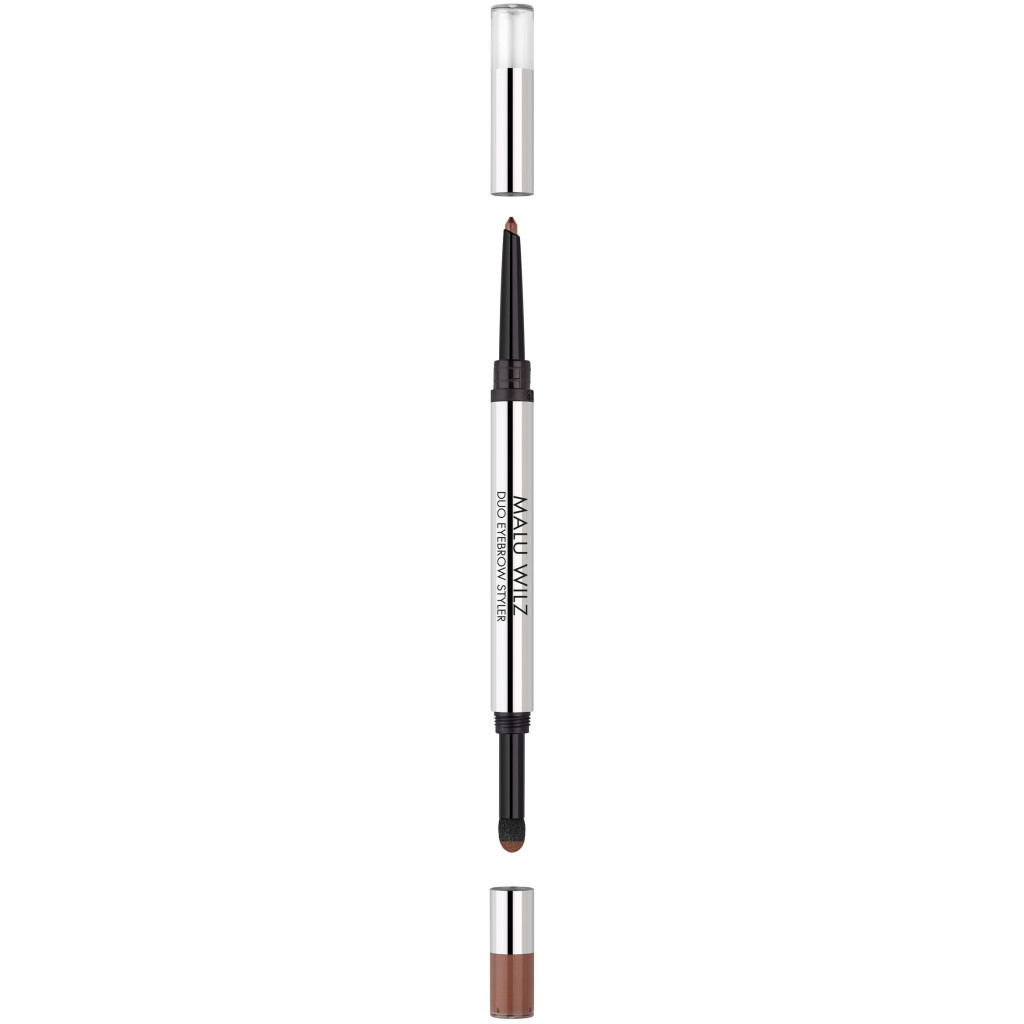 Олівець для брів Malu Wilz Duo Eyebrow Styler 05 - Mid-Brown (4043993438654) - изображение 2