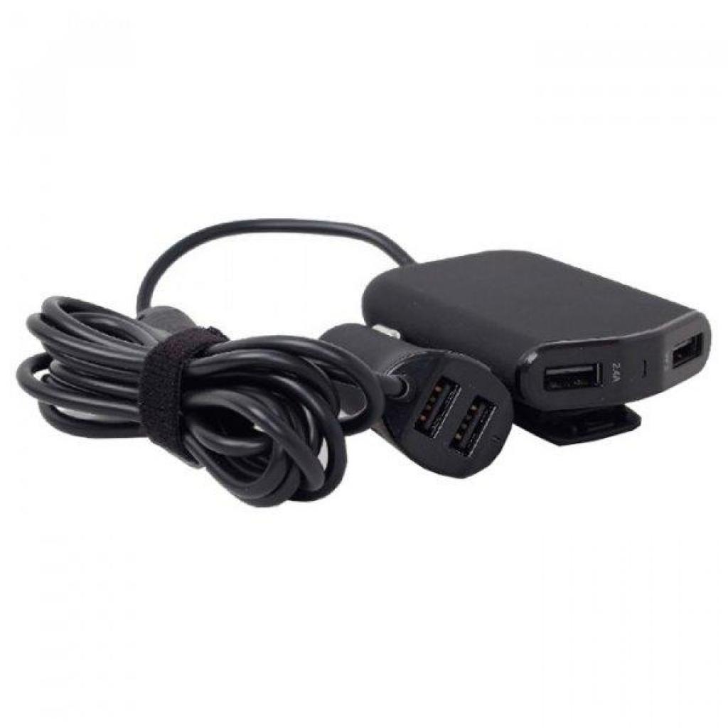 Зарядний пристрій EnerGenie car 4xUSB 9.6 А (EG-4U-CAR-01) - зображення 1