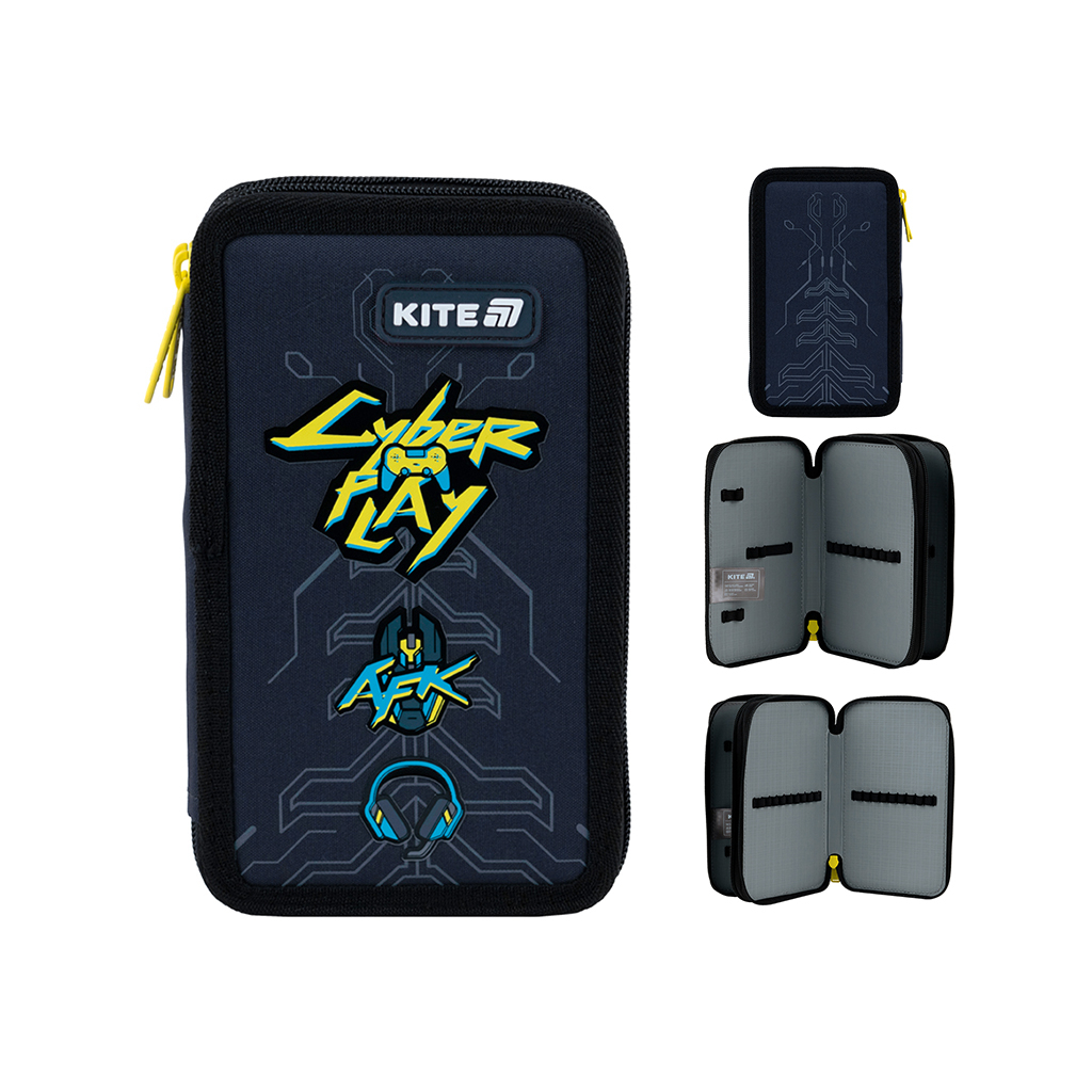 Пенал Kite 623 Cyber, 2 відділення (K25-623-4) - изображение 1