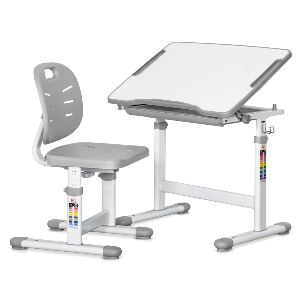 Парта зі стільцем Evo-kids Grey (Evo-06 Ergo G) - изображение 2