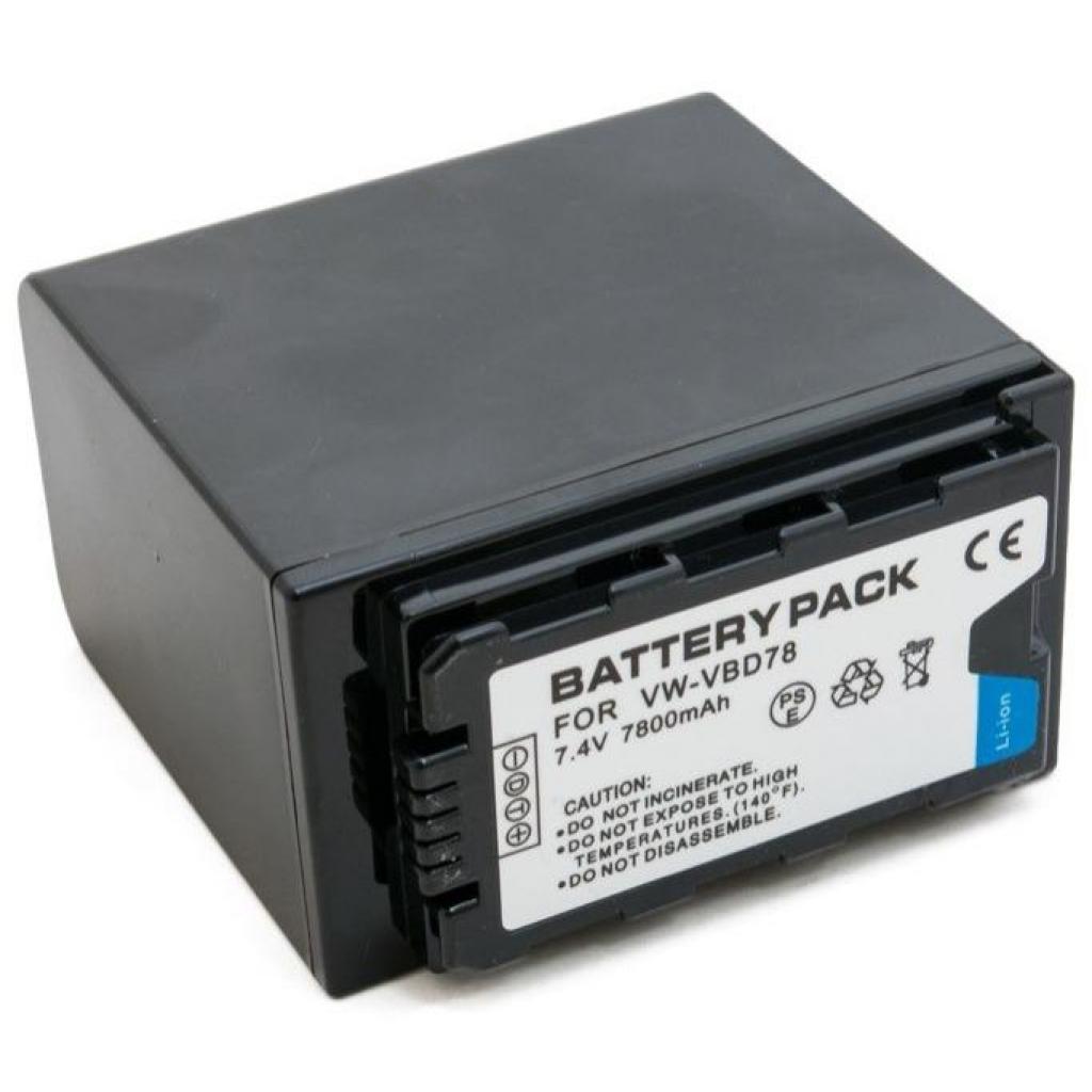Акумулятор до фото/відео Extradigital Panasonic VW-VBD78, Li-ion, 7.4V, 7800mAh (BDP2694) - изображение 1