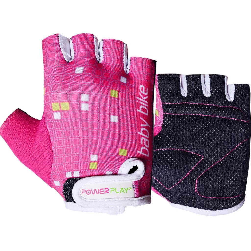 Велорукавиці PowerPlay Children 5451 Pink/White 2XS (5451_2XS_Pink-White) - зображення 1