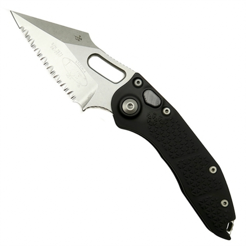 Ніж Microtech Stitch Stonewash Serrator (169-12) - зображення 1